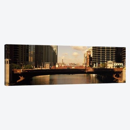 Buildings at the waterfront, Marina Towers, Chicago River, Chicago, Cook County, Illinois, USA Canvas Print #PIM9236} by Panoramic Images Canvas Artwork