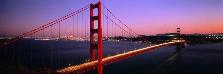 Night Golden Gate Bridge San Francisco CA USA