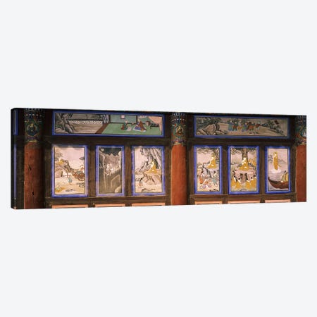 Paintings in a Buddhist temple, Kayasan Mountains, Haeinsa Temple, Gyeongsang Province, South Korea Canvas Print #PIM9248} by Panoramic Images Canvas Art