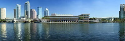 Buildings at the waterfront, Tampa, Hillsborough County, Florida, USA by Panoramic Images framed canvas print