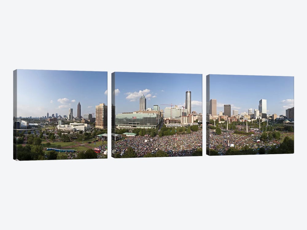 Fourth of July Festival, Centennial Olympic Park, Atlanta, Georgia, USA by Panoramic Images 3-piece Art Print