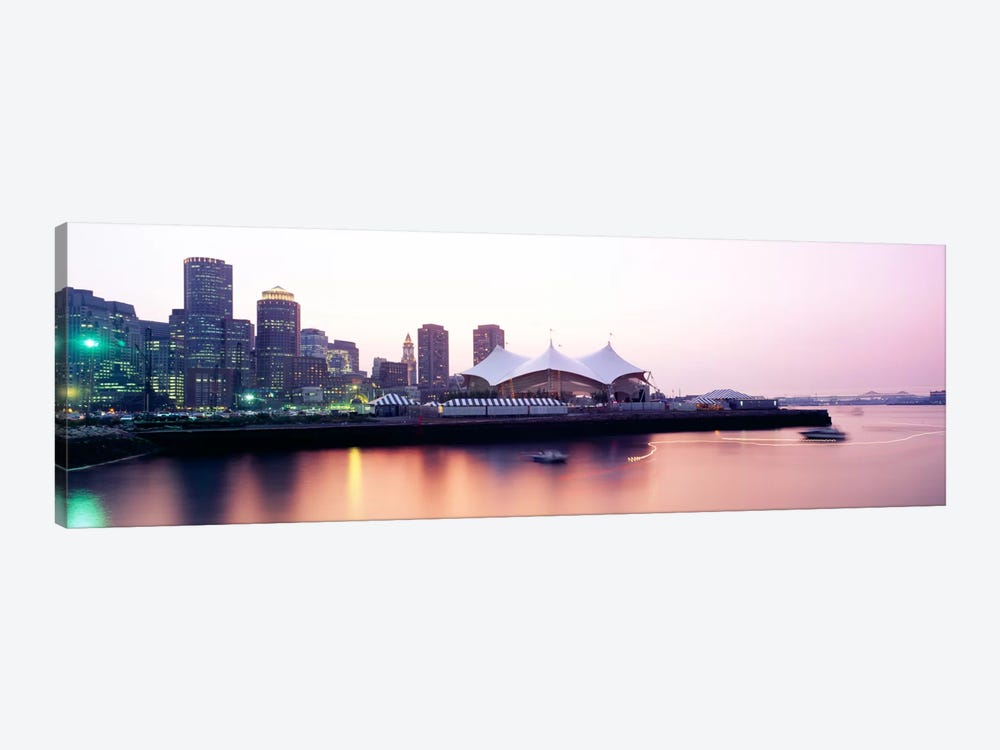 Skyscrapers at the waterfront, Charles river, Boston, Massachusetts, USA by Panoramic Images 1-piece Art Print