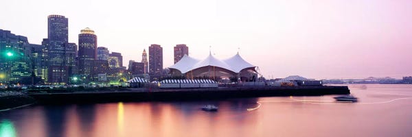 Massachusetts: Skyscrapers at the waterfront, Charles river, Boston, Massachusetts, USA by Panoramic Images