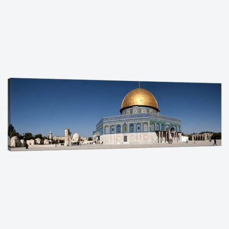 Town square, Dome Of the Rock, Temple Mount, Jerusalem, Israel Canvas Print #PIM9264} by Panoramic Images Canvas Art Print