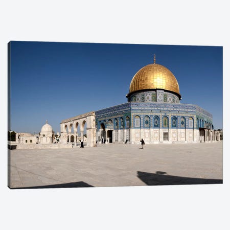 Town square, Dome Of the Rock, Temple Mount, Jerusalem, Israel #2 Canvas Print #PIM9265} by Panoramic Images Art Print