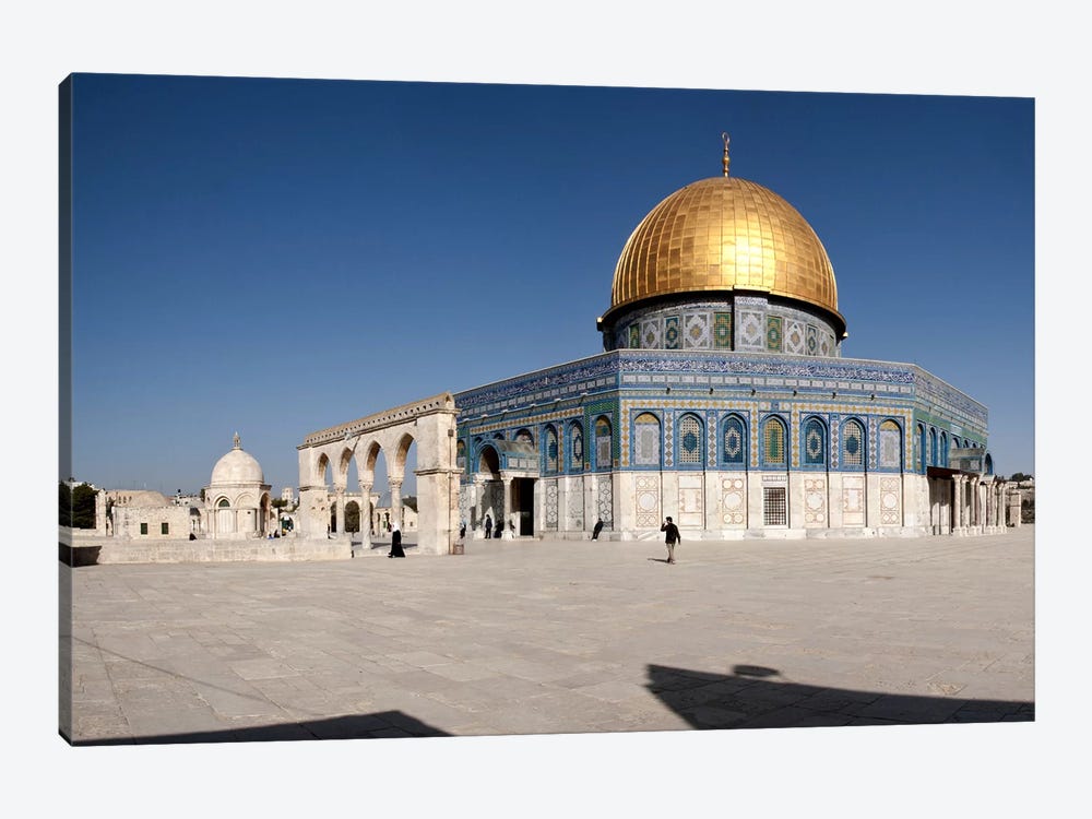 Town square, Dome Of the Rock, Temple Mount, Jerusalem, Israel #2 by Panoramic Images 1-piece Canvas Print