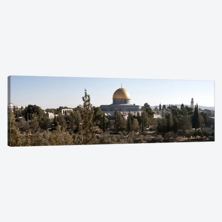Trees with mosque in the background, Dome Of the Rock, Temple Mount, Jerusalem, Israel #2 Canvas Print #PIM9267} by Panoramic Images Canvas Print