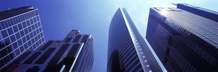 Low angle view of skyscrapers, Chicago, Cook County, Illinois, USA