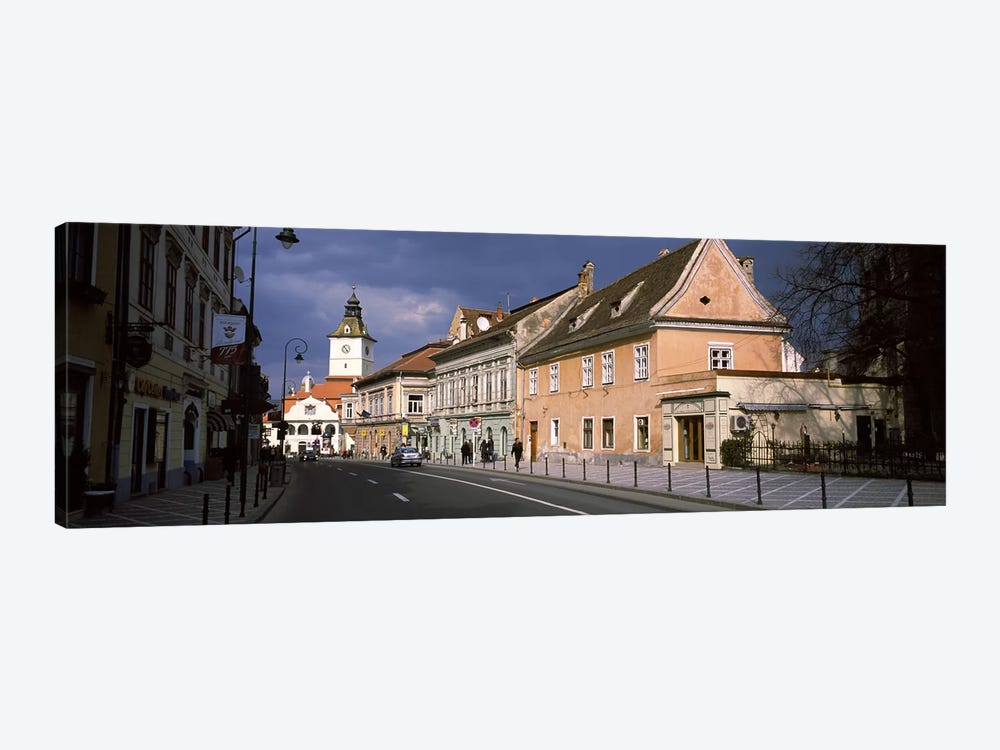 Church in a city, Black Church, Brasov, Transylvania, Romania by Panoramic Images 1-piece Canvas Wall Art