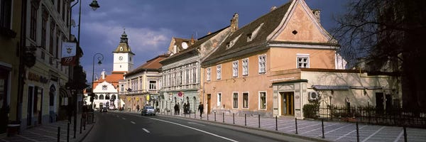 Romania: Church in a city, Black Church, Brasov, Transylvania, Romania by Panoramic Images