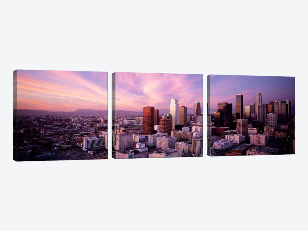 High Angle View of The CityLos Angeles, California, USA, 3-piece Canvas Artwork