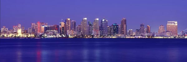 San Diego: Buildings at the waterfront, San Diego, California, USA #7 by Panoramic Images