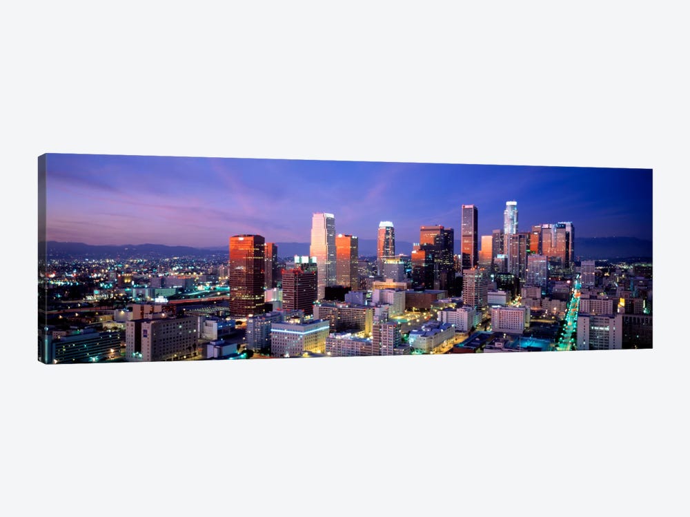 NightSkyline, Cityscape, Los Angeles, California, USA by Panoramic Images 1-piece Art Print