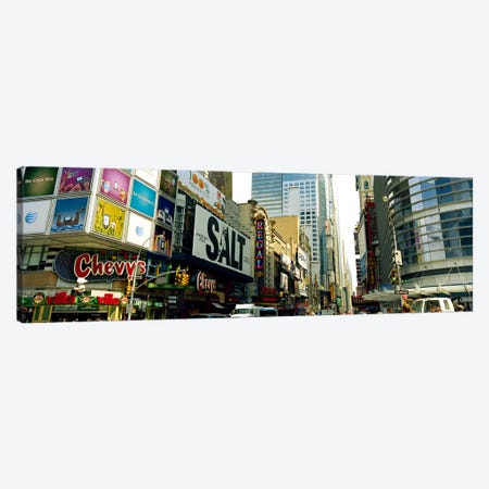 Traffic in a city, 42nd Street, Eighth Avenue, Times Square, Manhattan, New York City, New York State, USA #2 Canvas Print #PIM9305} by Panoramic Images Canvas Artwork