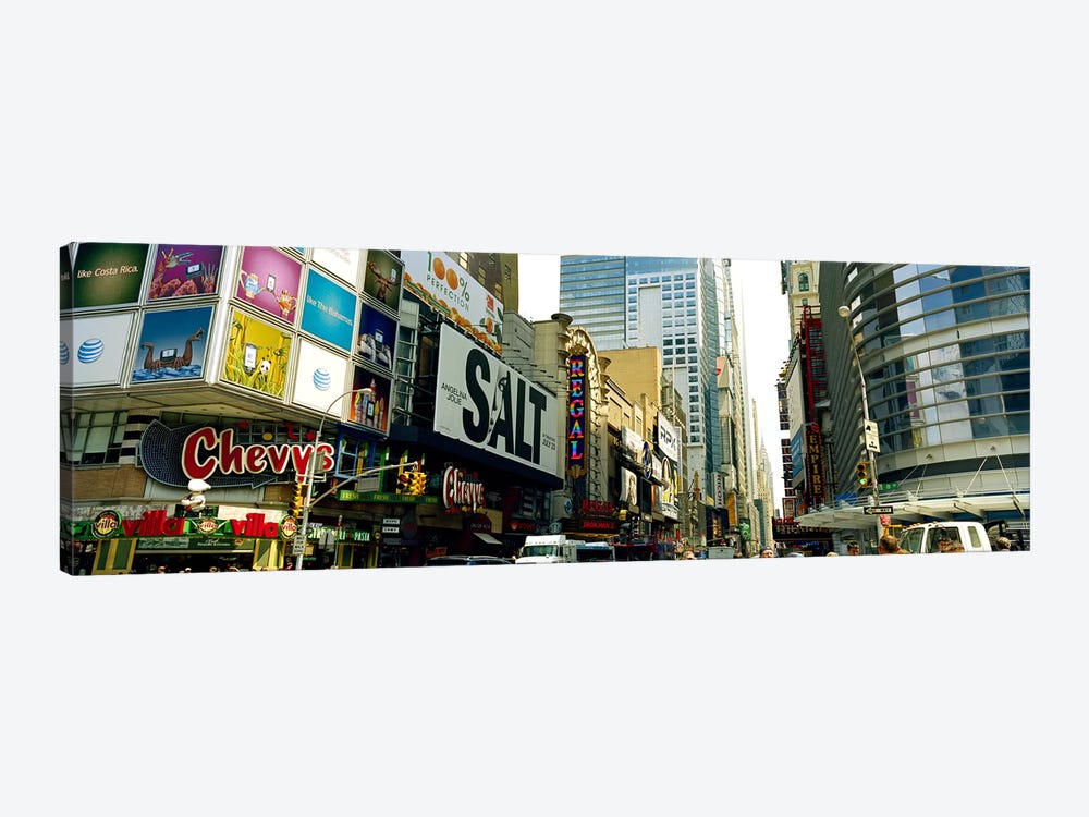 Traffic in a city, 42nd Street, Eighth Avenue, Times Square, Manhattan, New York City, New York State, USA #2 by Panoramic Images 1-piece Canvas Wall Art