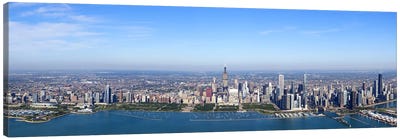 Aerial view of a cityscape, Trump International Hotel And Tower, Willis Tower, Chicago, Cook County, Illinois, USA Canvas Art Print - Chicago Skylines