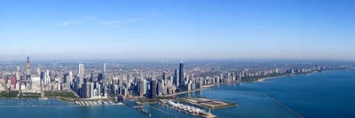 Aerial view of a cityscape, Trump International Hotel And Tower, Willis Tower, Chicago, Cook County, Illinois, USA #2 by Panoramic Images multi panel art