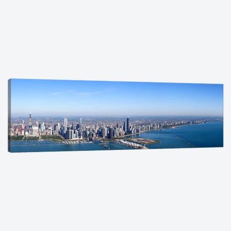 Aerial view of a cityscape, Trump International Hotel And Tower, Willis Tower, Chicago, Cook County, Illinois, USA #2 Canvas Print #PIM9307} by Panoramic Images Canvas Wall Art