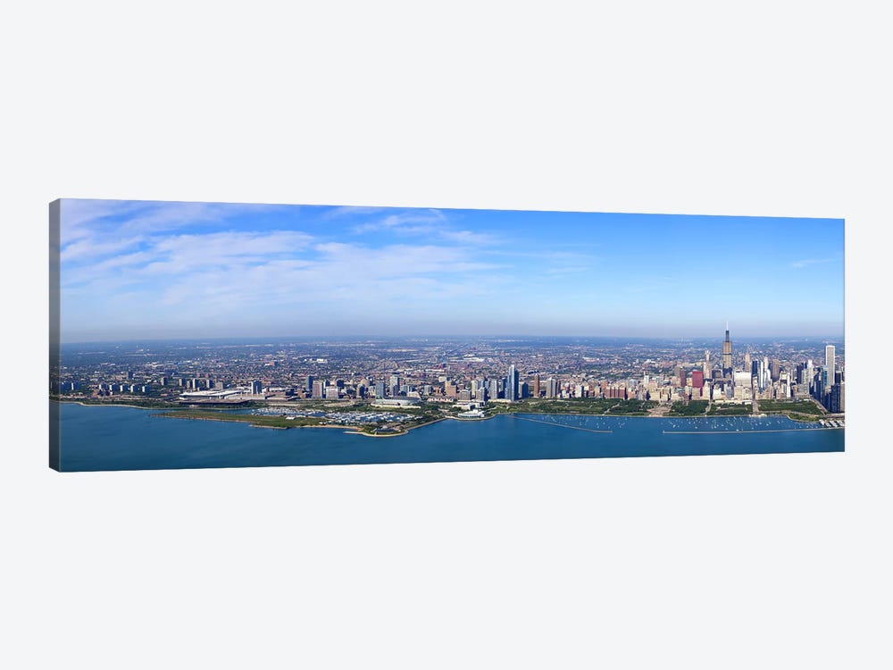Aerial view of a cityscape, Trump International Hotel And Tower, Willis Tower, Chicago, Cook County, Illinois, USA #3 by Panoramic Images 1-piece Canvas Art Print