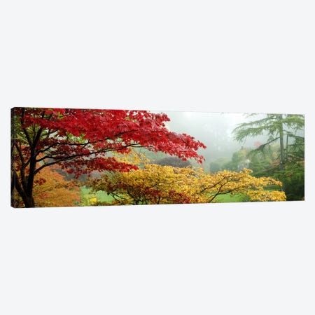 Autumn Landscape II, Butchart Gardens, Brentwood Bay, Vancouver Island, British Columbia, Canada Canvas Print #PIM9319} by Panoramic Images Canvas Artwork