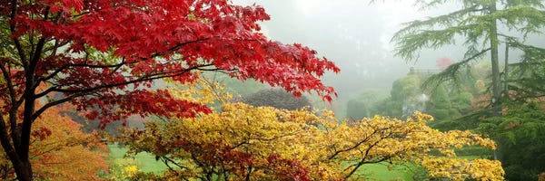 British Columbia: Autumn Landscape II, Butchart Gardens, Brentwood Bay, Vancouver Island, British Columbia, Canada by Panoramic Images