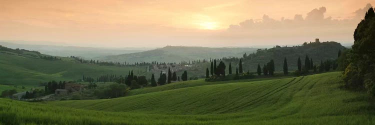 Countryside Landscape, Monticchiello, Val d'Orcia, Siena Province, Tuscany, Italy