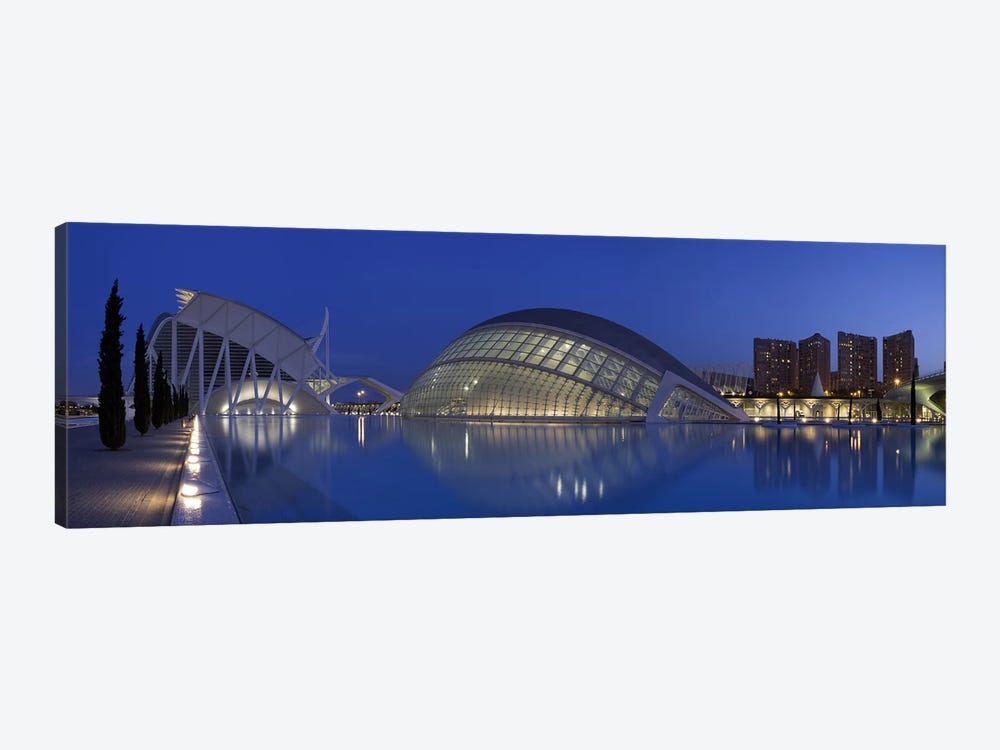 Opera house at the waterfront, Ciutat De Les Arts I Les Ciencies, Valencia, Spain by Panoramic Images 1-piece Art Print