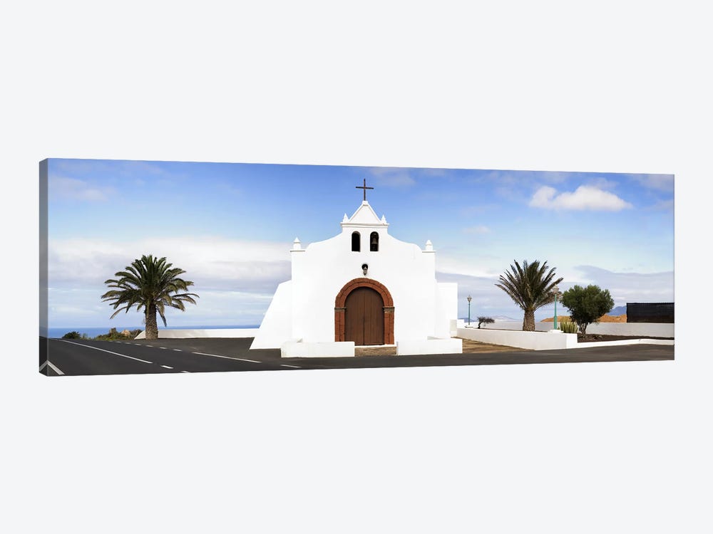 Chapel on a hill, Tiagua, Lanzarote, Canary Islands, Spain by Panoramic Images 1-piece Canvas Art Print