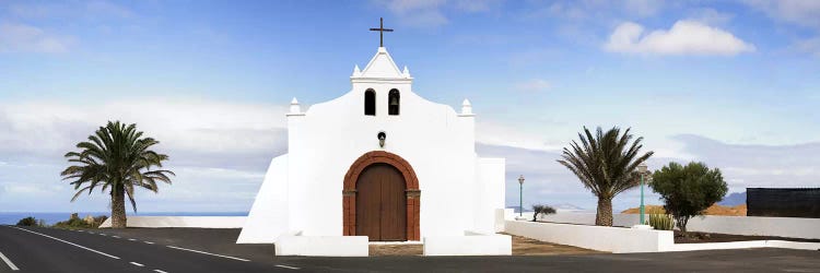 Chapel on a hill, Tiagua, Lanzarote, Canary Islands, Spain