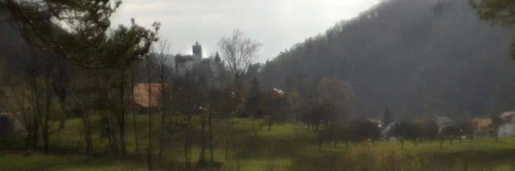 Castle on a hill, Bran Castle, Transylvania, Romania