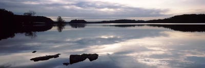 Reflection of clouds in a lake, Loch Raven Reservoir, Lutherville-Timonium, Baltimore County, Maryland, USA by Panoramic Images canvas print