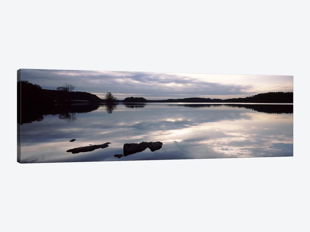 Reflection of clouds in a lake, Loch Raven Reservoir, Lutherville-Timonium, Baltimore County, Maryland, USA by Panoramic Images 1-piece Canvas Wall Art