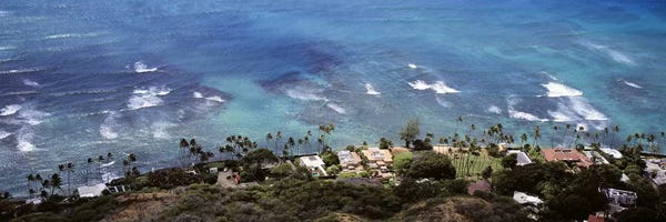 Honolulu: Aerial view of the pacific ocean, Ocean Villas, Honolulu, Oahu, Hawaii, USA by Panoramic Images