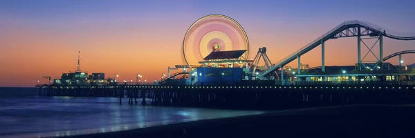 Panoramic Images: Ferris wheel on the pier, Santa Monica Pier, Santa Monica, Los Angeles County, California, USA by Panoramic Images