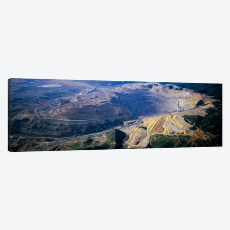Aerial View Of A Copper Mine, Utah, USA Canvas Print #PIM9378} by Panoramic Images Canvas Artwork