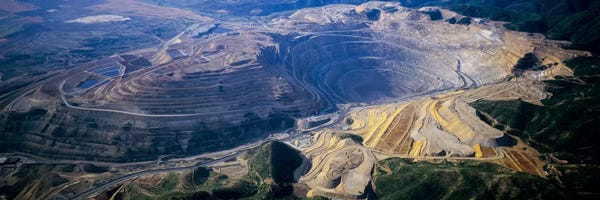 Utah: Aerial View Of A Copper Mine, Utah, USA by Panoramic Images