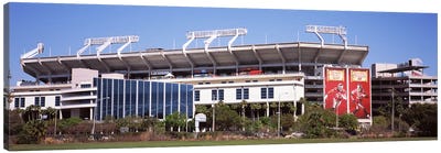 Raymond James Stadium home of Tampa Bay BuccaneersTampa, Florida, USA Canvas Art Print - Football Art