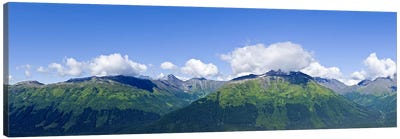 Mountain range, Chugach Mountains, Anchorage, Alaska, USA Canvas Art Print - Anchorage Art
