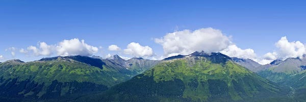 Mountain range, Chugach Mountains, Anchorage, Alaska, USA