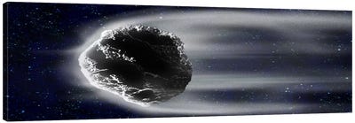 Comet in space Canvas Art Print - Comet & Asteroid Art