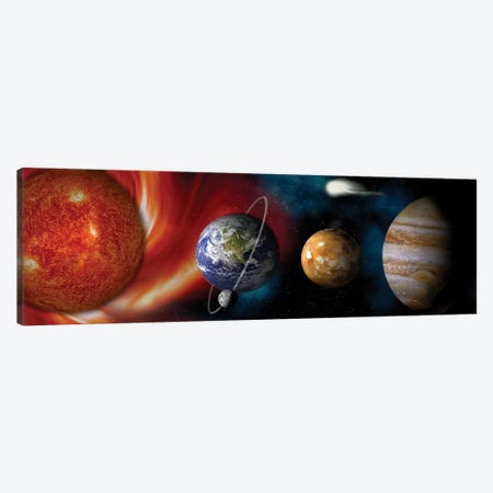 Sun and planets Canvas Print #PIM9398} by Panoramic Images Canvas Wall Art