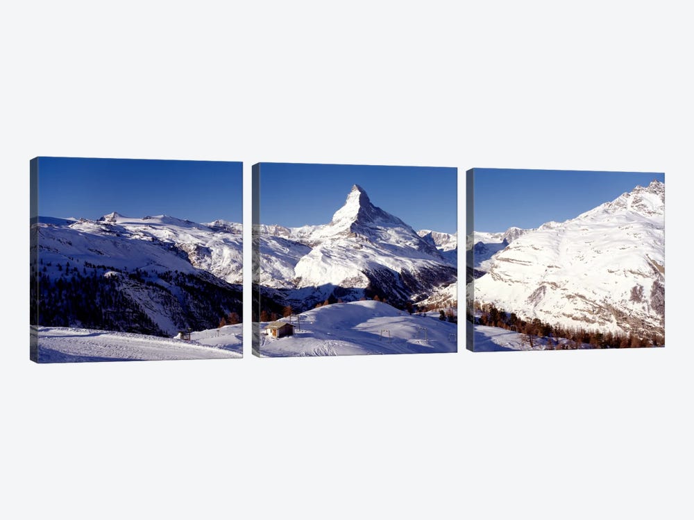 Matterhorn, Zermatt, Valais, Switzerland by Panoramic Images 3-piece Canvas Art