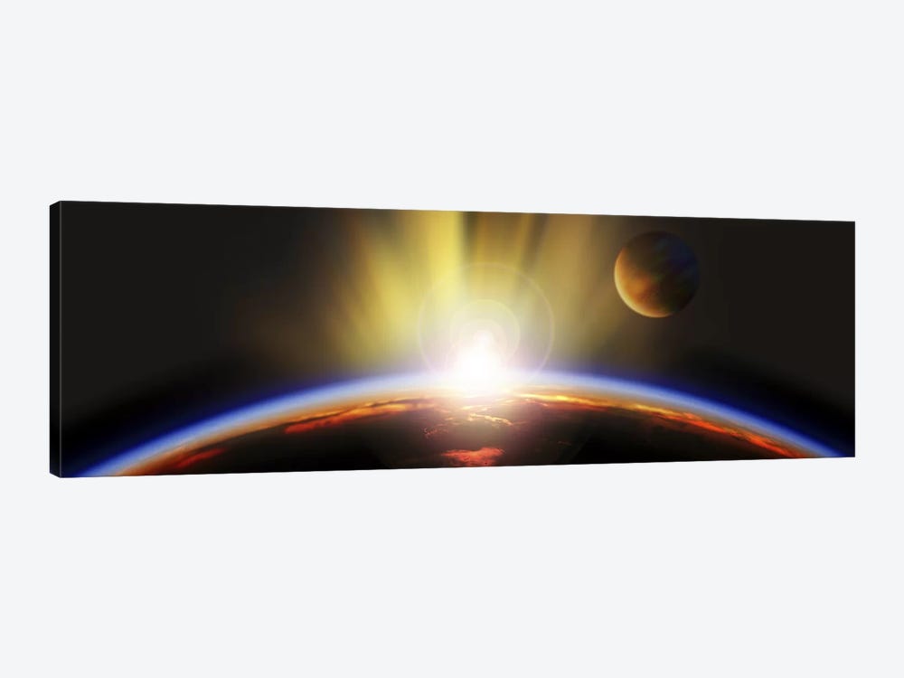 Sunrise over earth by Panoramic Images 1-piece Canvas Art