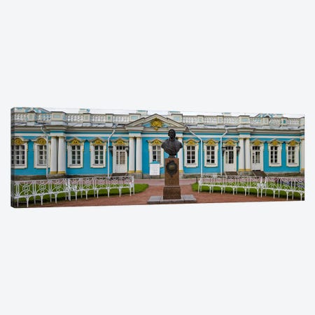 Facade of a palace, Tsarskoe Selo, Catherine Palace, St. Petersburg, Russia Canvas Print #PIM9422} by Panoramic Images Canvas Artwork