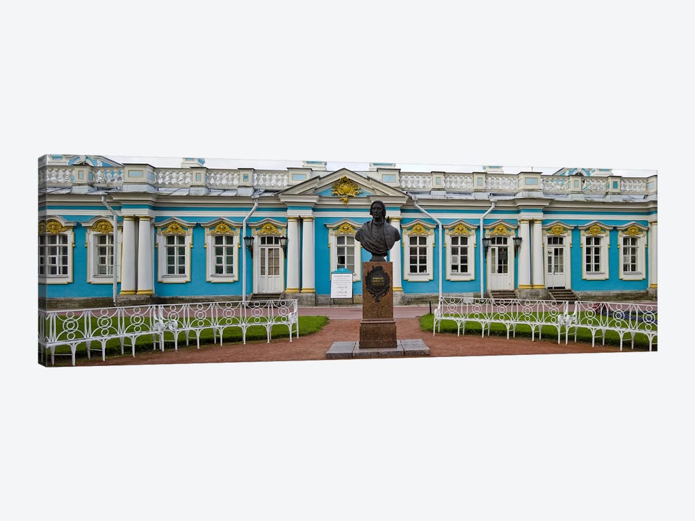 Facade of a palace, Tsarskoe Selo, Catherine Palace, St. Petersburg, Russia by Panoramic Images 1-piece Canvas Artwork