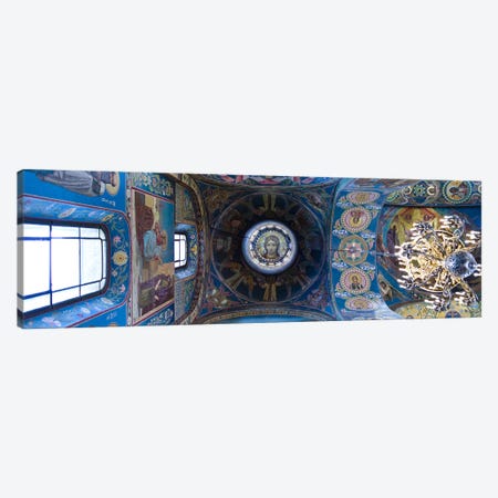 Interiors of a church, Church of The Savior On Spilled Blood, St. Petersburg, Russia Canvas Print #PIM9429} by Panoramic Images Canvas Art