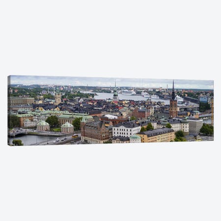 High-Angle View Of Gamla Stan (Old Town), Stockholm, Sweden Canvas Print #PIM9432} by Panoramic Images Canvas Print
