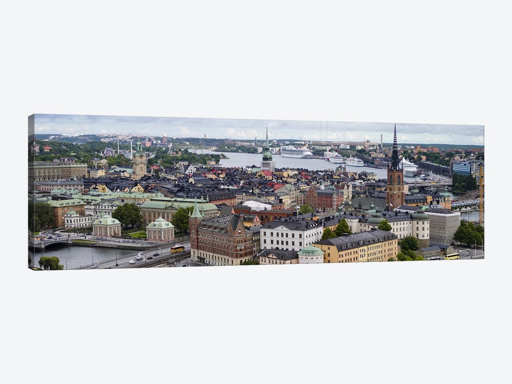 High-Angle View Of Gamla Stan (Old Town), Stockholm, Sweden by Panoramic Images 1-piece Canvas Art Print