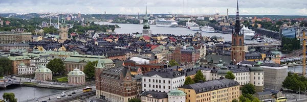 Sweden: High-Angle View Of Gamla Stan (Old Town), Stockholm, Sweden by Panoramic Images