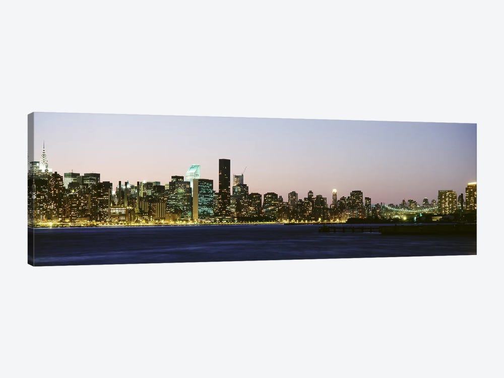Skyscrapers at the waterfront, New York City, New York State, USA #3 by Panoramic Images 1-piece Canvas Wall Art